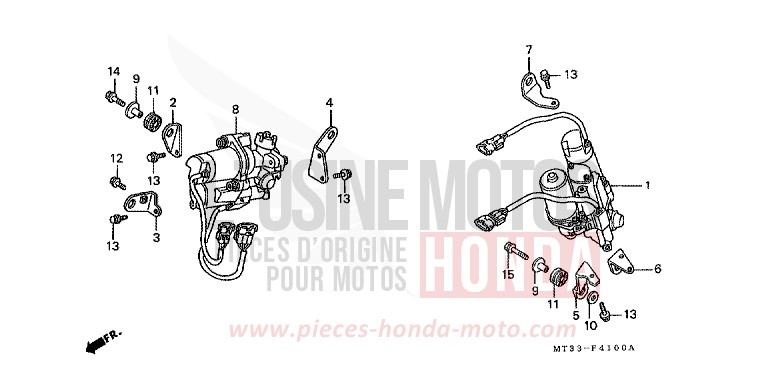 ABS MODULATOR (ST1100AN/AP/AR) for Pan-European ABS BLACK (NH1D) from 1992